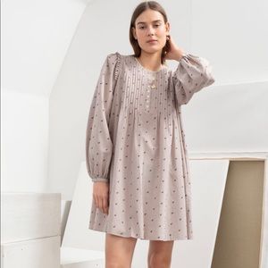 & Other Stories Floral Pink Checkered Dress